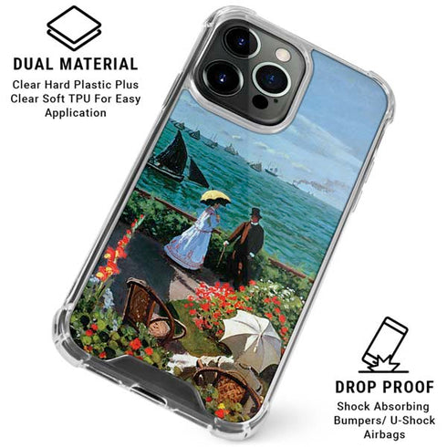 Monet - The Terrace at Sainte-Adresse by Monet iPhone 16 Pro Clear Case